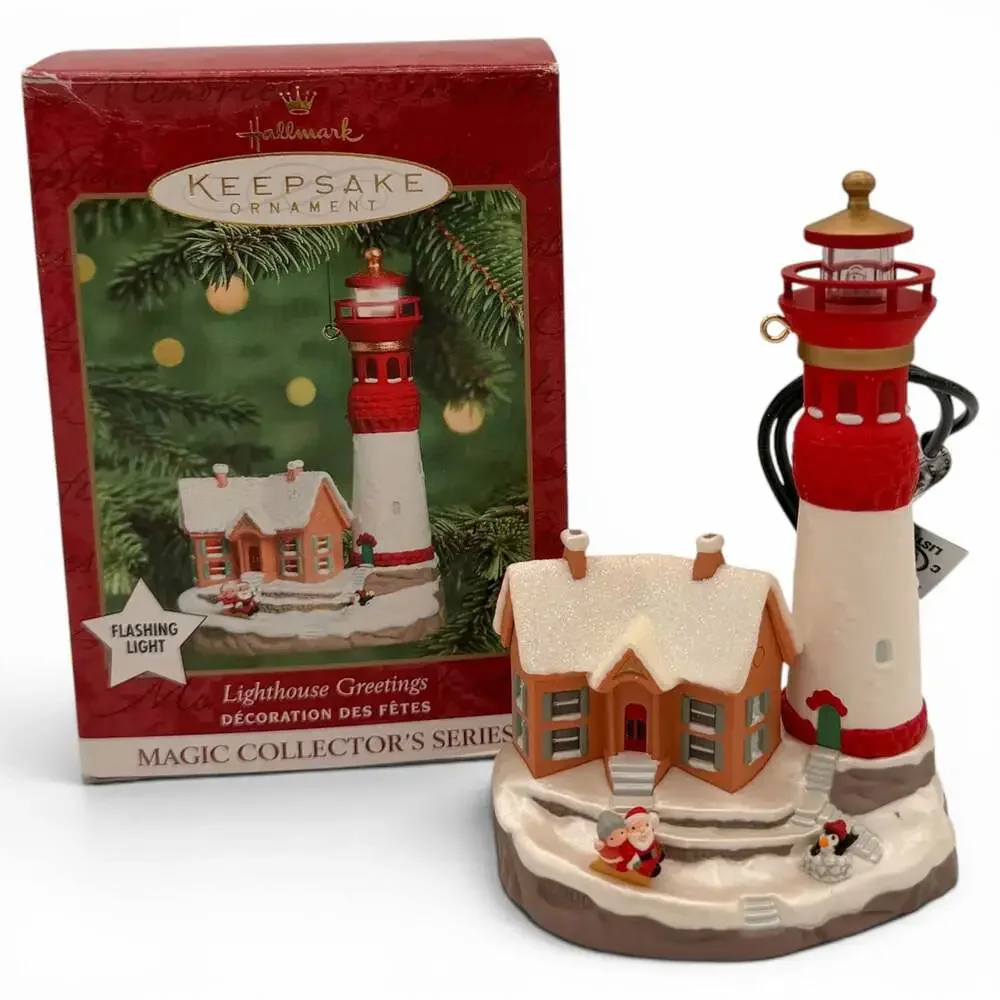 Hallmark Keepsake Ornament 2000 Lighthouse Greetings Magic Collector's Series #4